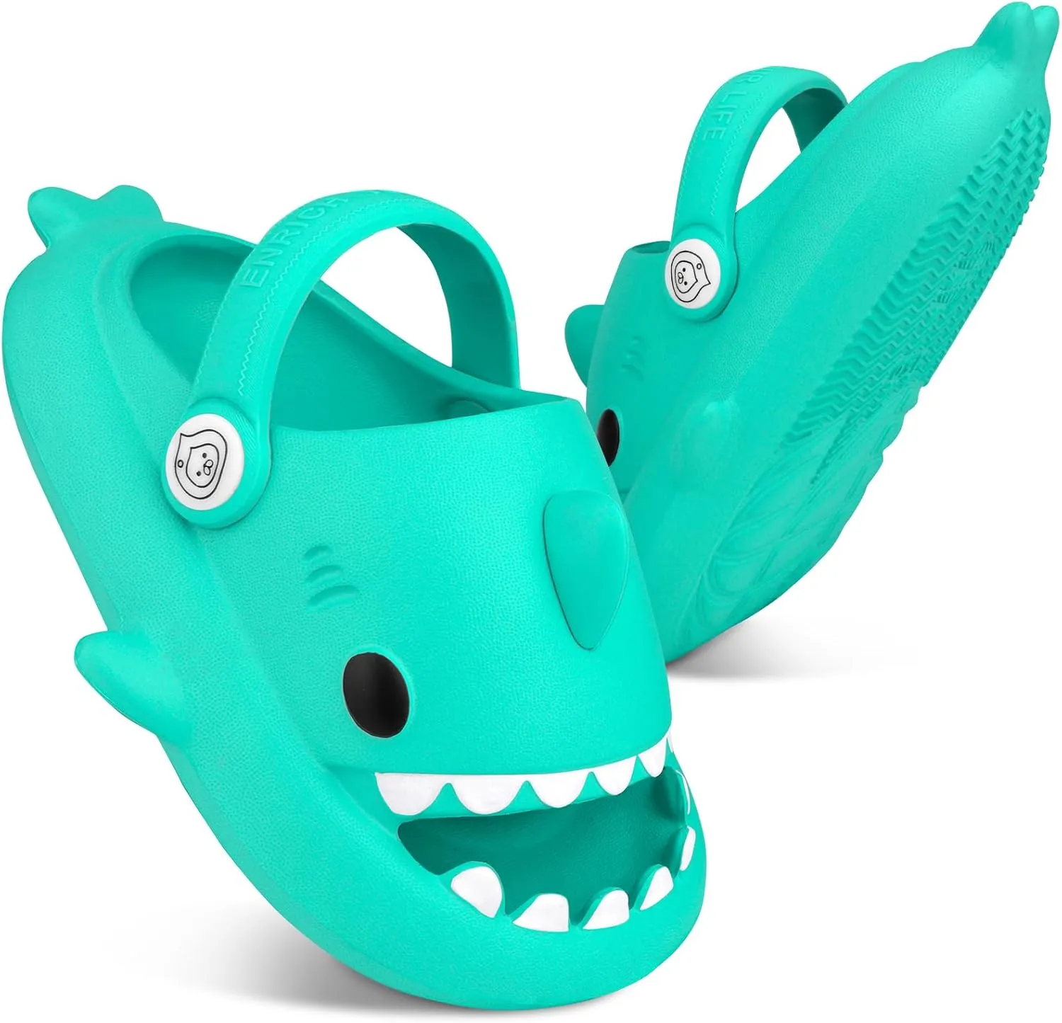 Kids Shark Slides丨Pillow Shower Sandals Quick Dry Slippers丨Toddler Boys Girls Comfy Cloud Slides丨Summer Non-Slip Thick Sole Beach Pool shoes