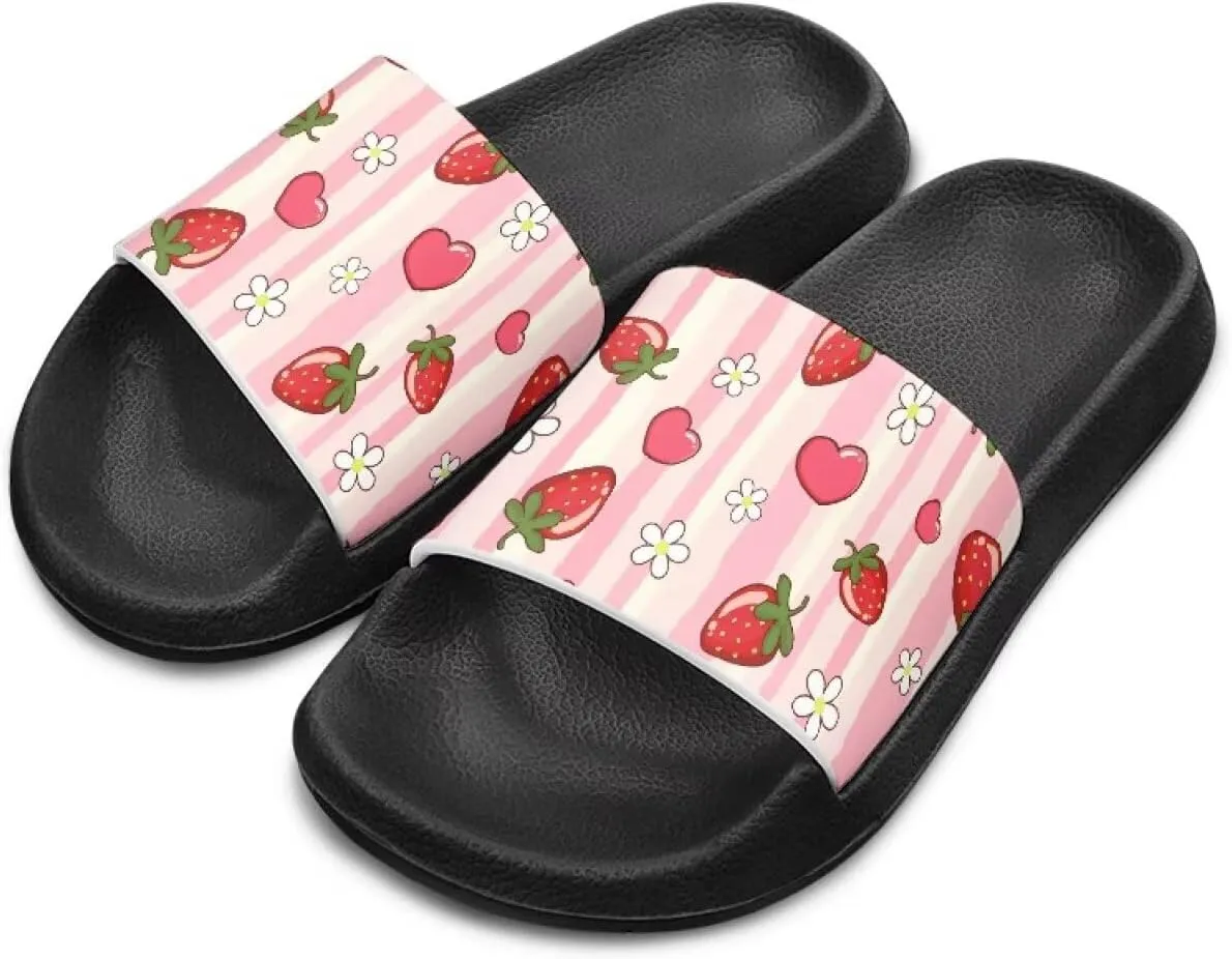 Kids Shower Slides丨Animal Graphic Sandals for Girls丨Quick Drying Bathroom Shower Sandals丨Summer Beach Pool Slippers| Thick Sole Non-Slip