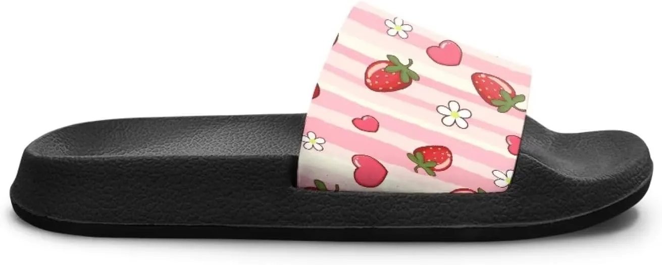 Kids Shower Slides丨Animal Graphic Sandals for Girls丨Quick Drying Bathroom Shower Sandals丨Summer Beach Pool Slippers| Thick Sole Non-Slip