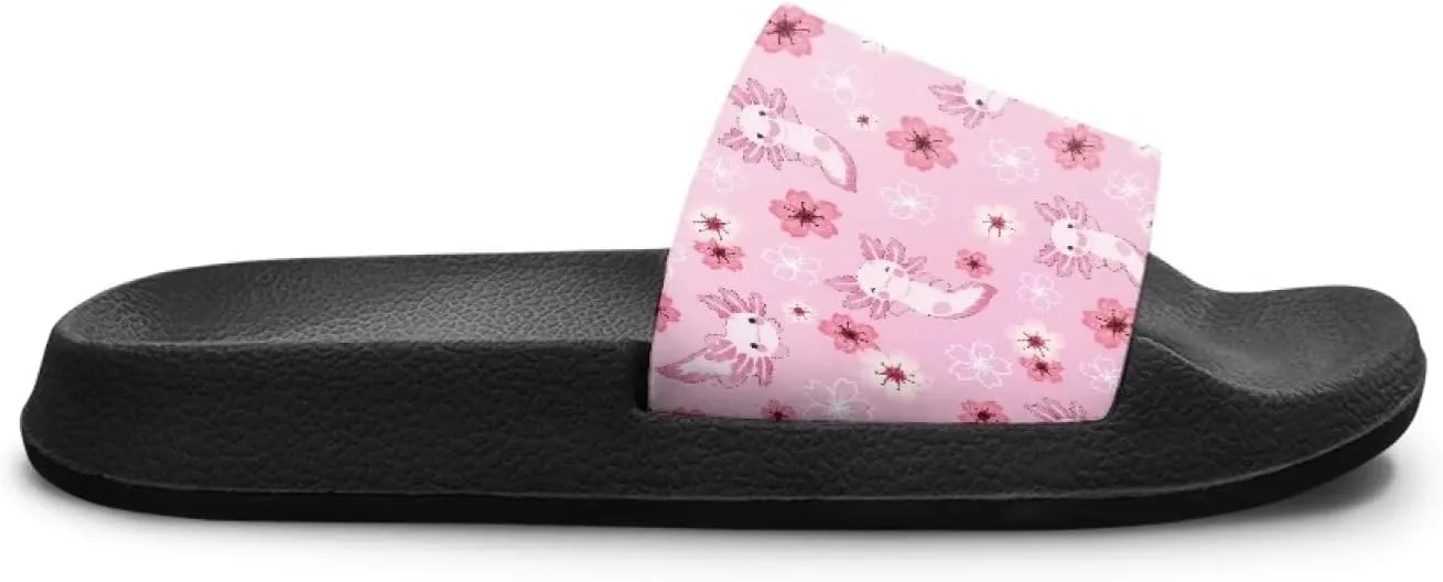 Kids Slippers for Girls Cute Animal Print Sandals Non Slip Quick Drying Shower Slides Bathroom Shoes