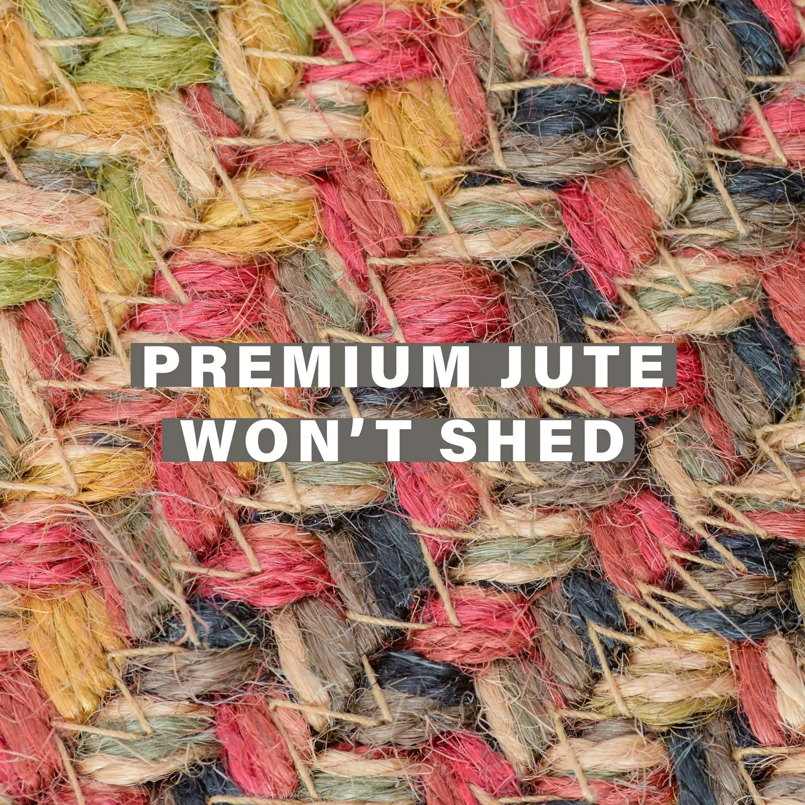 Kingston Multi Color Jute Oval Braided Rugs