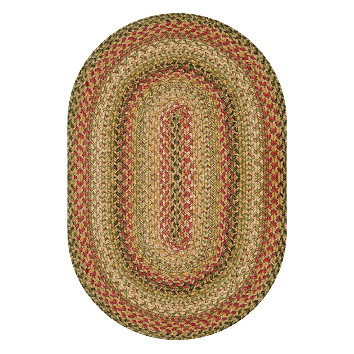 Kingston Multi Color Jute Oval Braided Rugs
