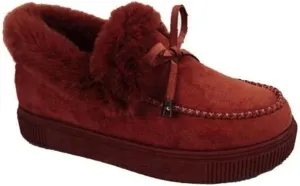 Lausiuoe Winter Boots For Women 2022 With Fur Ankle Booties Slip On Comfortable Casual Snow Fuzzy Walking Shoes Loafers