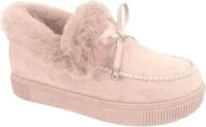 Lausiuoe Winter Boots For Women 2022 With Fur Ankle Booties Slip On Comfortable Casual Snow Fuzzy Walking Shoes Loafers