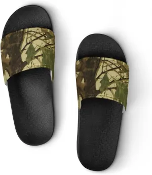 Leaves Camouflage Hunting Shower Shoes PVC Home Slippers Non-Slip Quick Drying Bathroom Slipper for Indoor And Outdoor