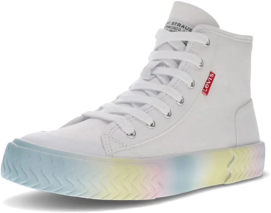 Levi's Women's Casual Sneaker, White/Multi, 6.5