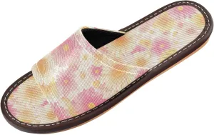 Light Pink Yellow Flowers Men Women Shower Slippers Summer Slides Sandals for Travel Beach Outdoor