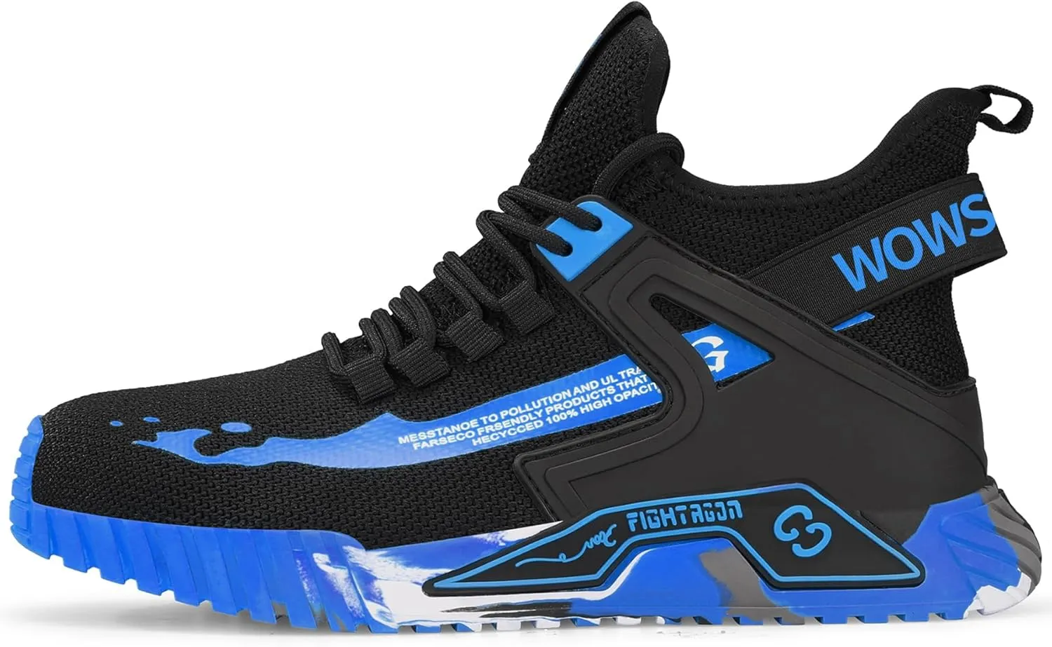 Lightweight Work Safety Steel Toe Sneakers, Durable Breathable Light Construction Tennis Shoes