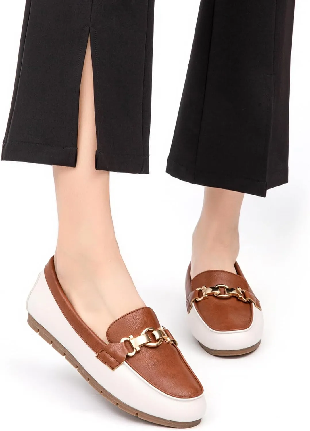 Loafers for Women Business Casual Shoes Comfortable & Lightweight Penny Loafers Slip On Work Flats