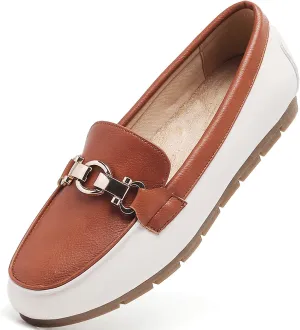 Loafers for Women Business Casual Shoes Comfortable & Lightweight Penny Loafers Slip On Work Flats