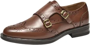 Loafers for Women Handmade Genuine Leather Women's Flats with Buckle Strap Round Toe Casual Shoes