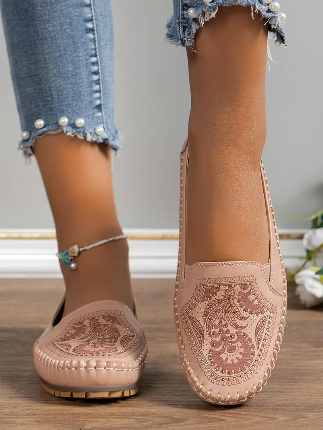 Loafers for Women Leather Business Casual Shoes Comfortable Lightweight Penny Loafers Slip On Work Flats Moccasins Driving Boat Shoes