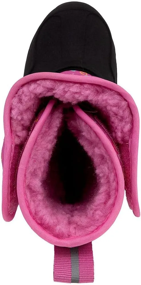 LONDON FOG Dex Boys and Girls Snow Boots - Insulated Waterproof Winter Kids Snow Boots - Size Toddler, Little Kid and Big Kid, Black, Navy and Pink Winter Boots for Boys and Girls