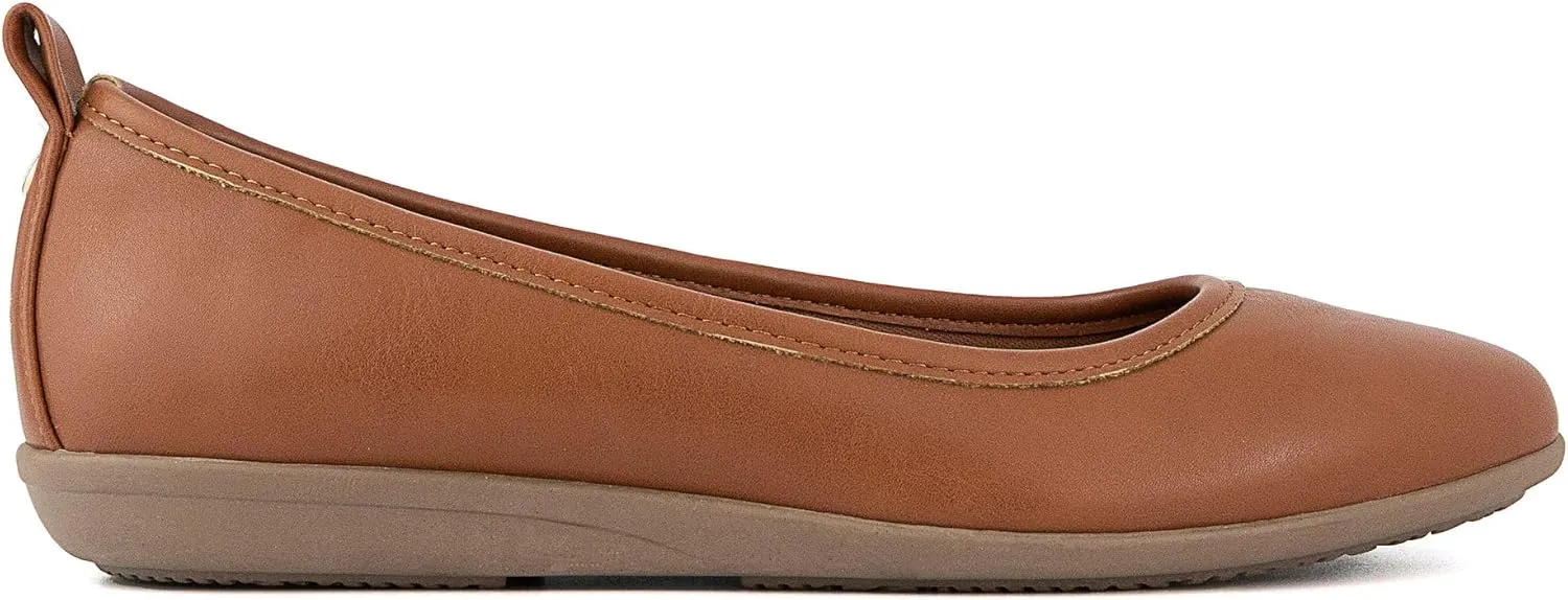 LONDON FOG Womens Baden Ballet Flats Comfortable Everyday Ballet Shoes for Women