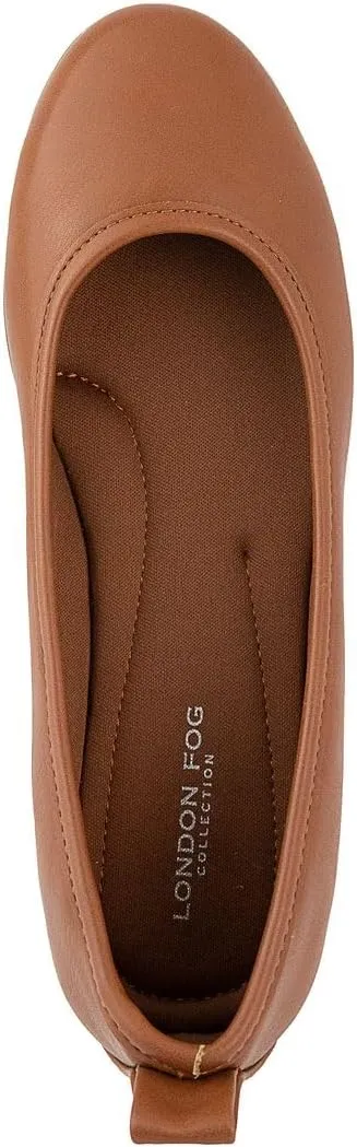 LONDON FOG Womens Baden Ballet Flats Comfortable Everyday Ballet Shoes for Women