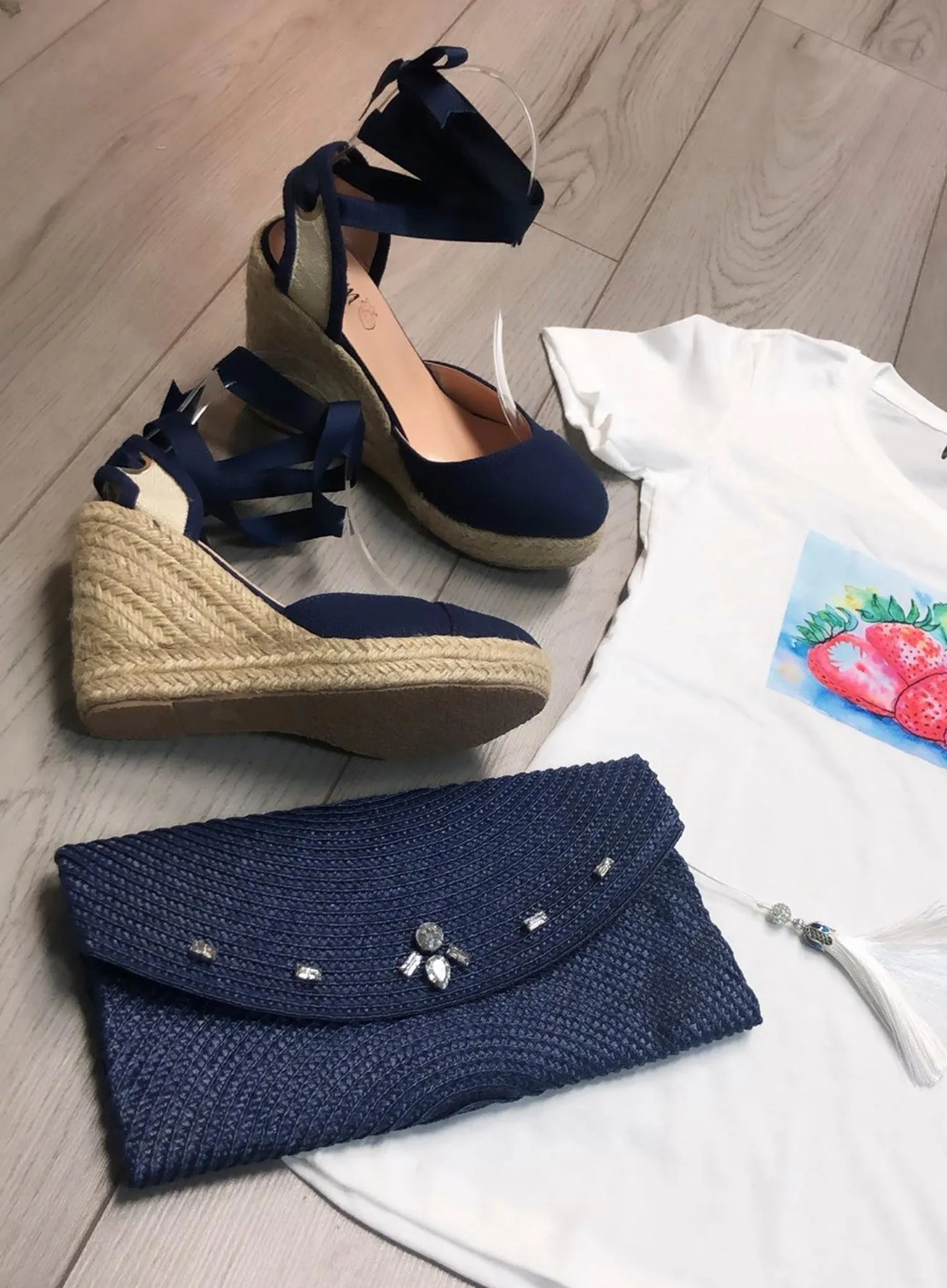 Luz Wedge Espadrilles by MBM DESIGN