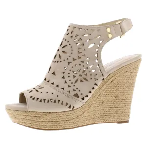 Marc Fisher Womens Harlea Faux Suede Cut Out Espadrilles