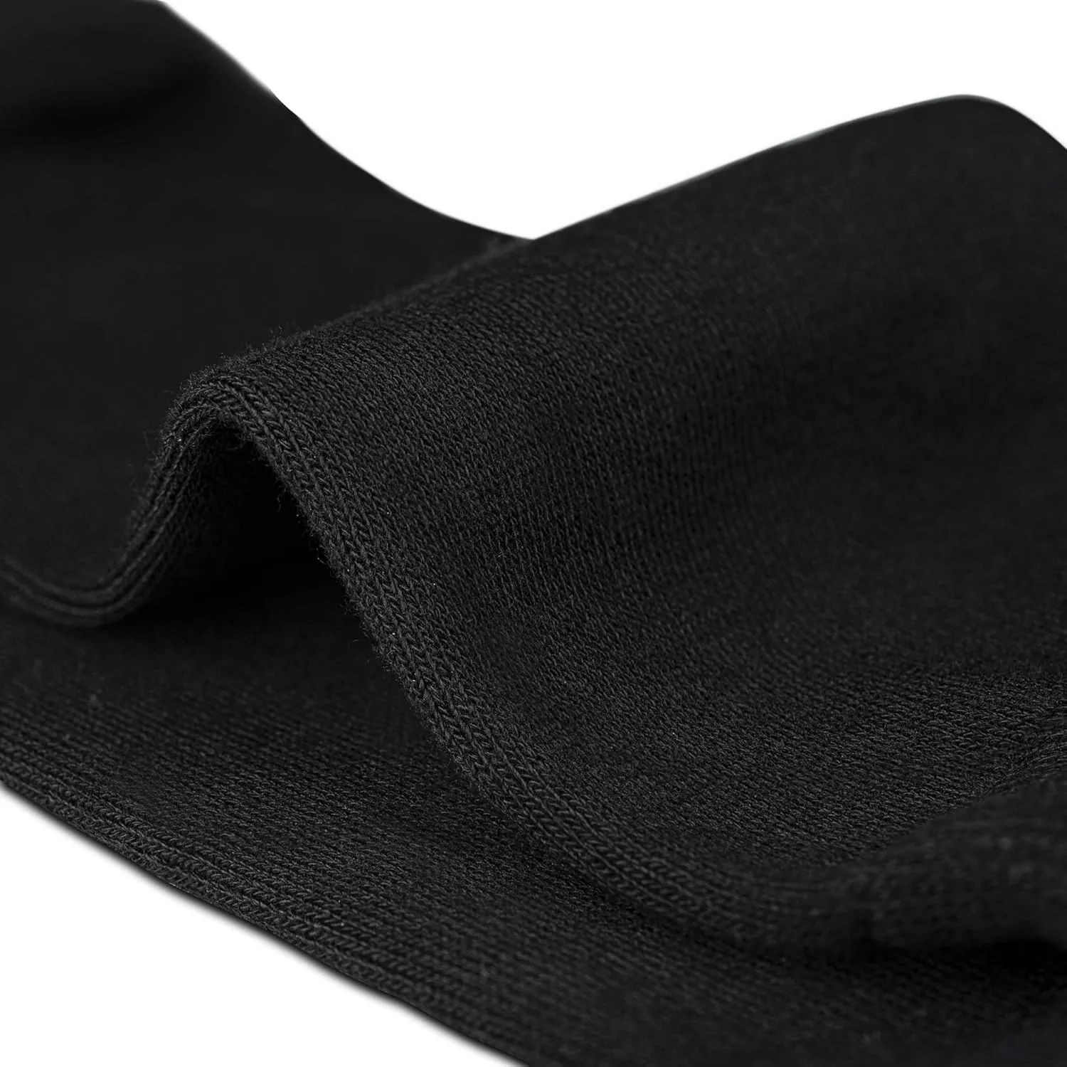 Mark Elliot Black Ribbed Crew Size Bamboo Dress Socks Natural Fiber, Highly Durable, Odor-Free (Size 10-13, Shoe Size 6-12)