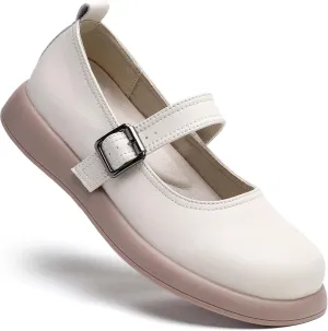 Mary Jane Shoes Women Flat Comfortable Dressy Casual Ladies Office Work Shoes