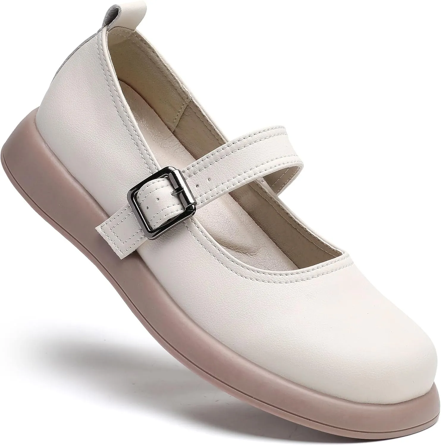 Mary Jane Shoes Women Flat Comfortable Dressy Casual Ladies Office Work Shoes