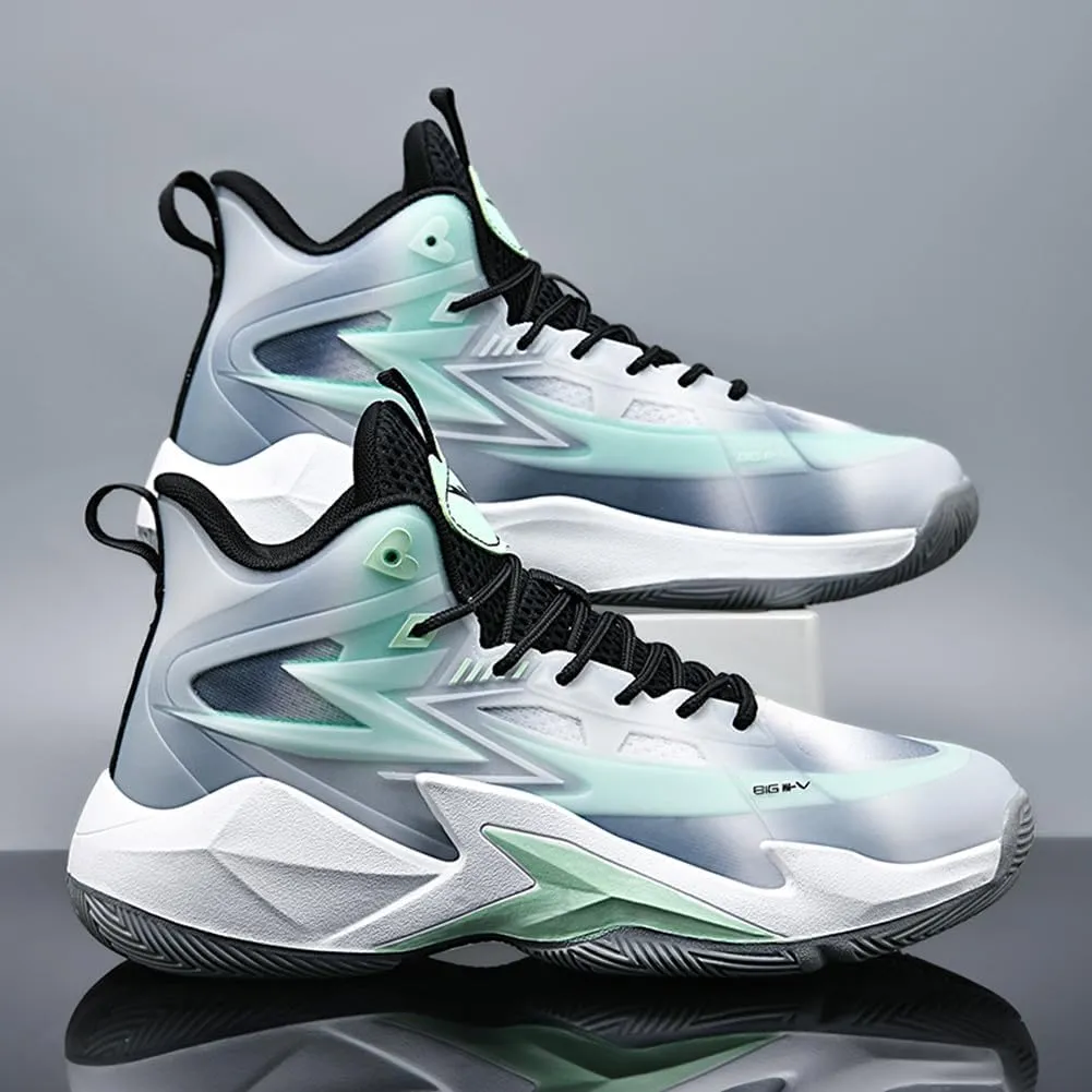 MAUGELY Men's Women's Breathable Basketball Shoes Students Sports Causal Outdoor Non-Slip Sneakers for Couple