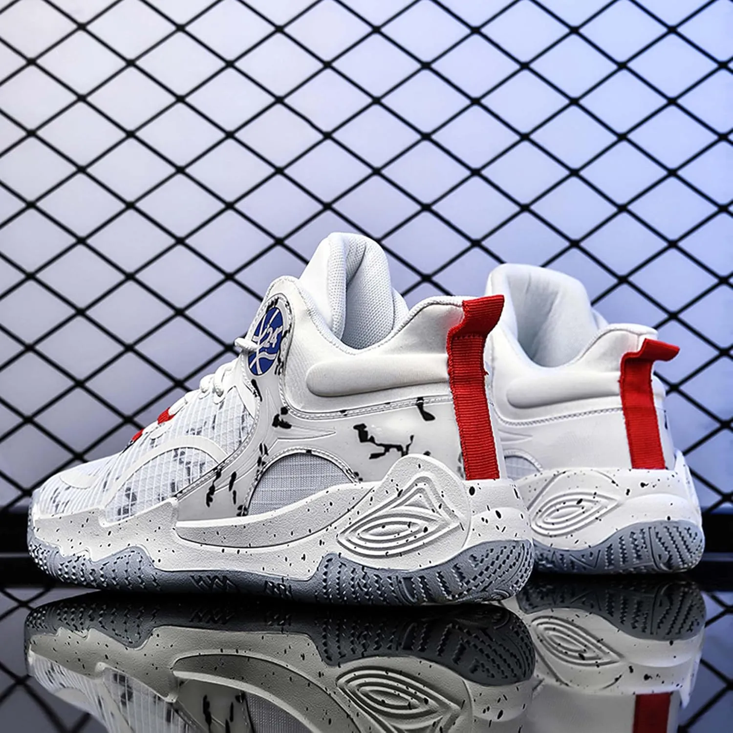 Men's Basketball Shoes Fashion Sneakers Indoor and Outdoor Non-Slip Breathable Training Match Shoes Women's Tennis Running Outdoor Shoes