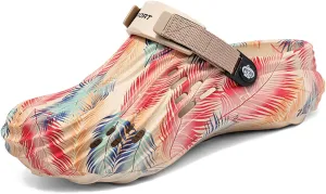 Men's Clogs Lightweight Slip On Garden Shoes Casual House Slippers Beach Sandals Indoor Outdoor Mules Footwear