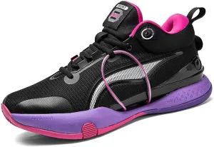 Men's Fashion Basketball Shoes Youth Indoor or Outdoor Professional Competition Training Sneakers Women's Anti-Slip Jogging Tennis Sneakers