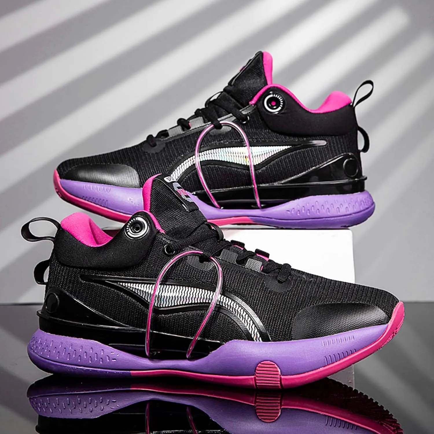Men's Fashion Basketball Shoes Youth Indoor or Outdoor Professional Competition Training Sneakers Women's Anti-Slip Jogging Tennis Sneakers