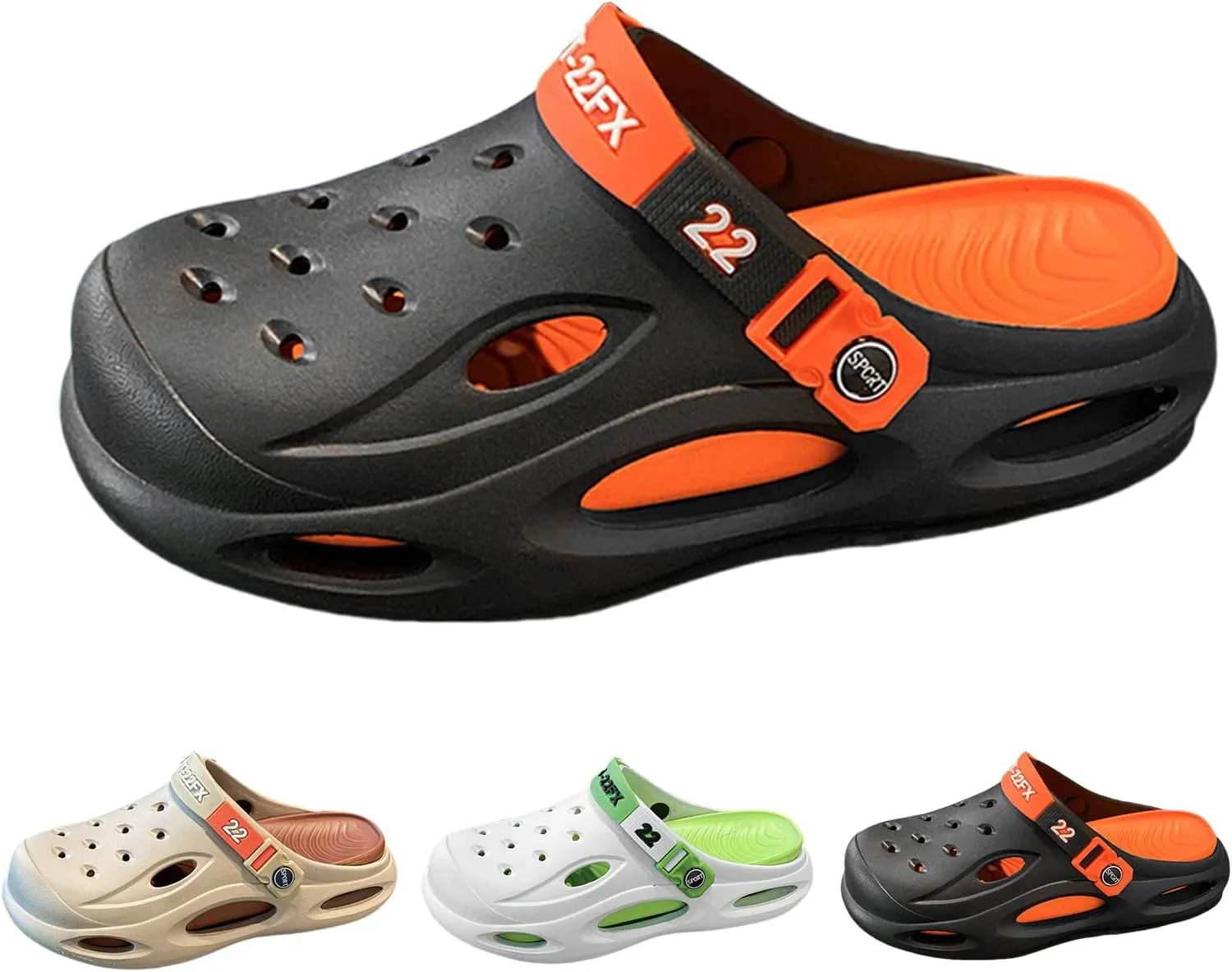 Men's Fashion EVA Slippers, Non-slip Quick Dry Open Toe Slippers, Indoor Outdoor Walking, Men's Summer Beach Slippers Sandals Dual Use