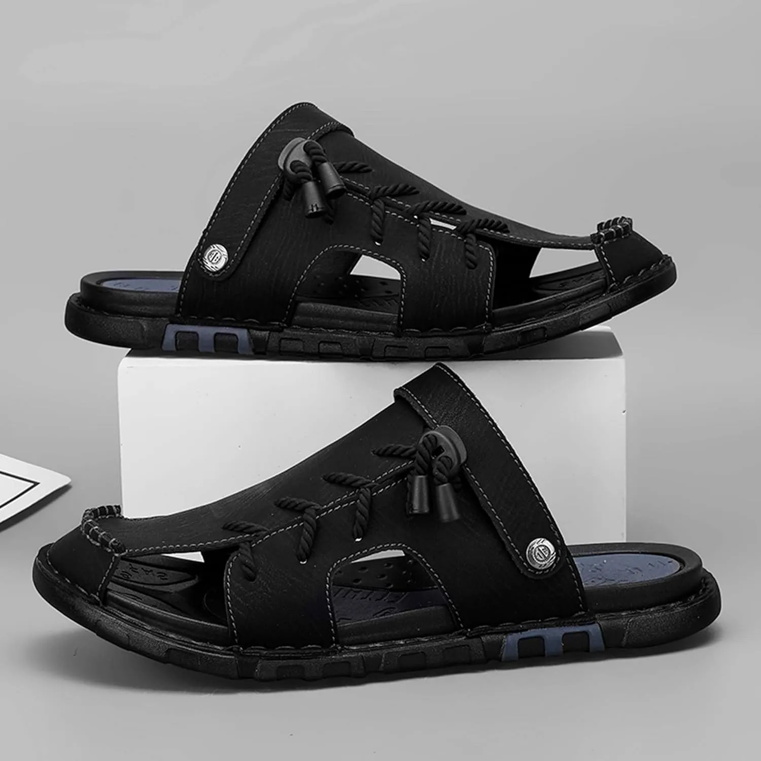 Men's Fashion Sandals Slippers Arch Support Sports Sandals Summer Quick Dry Fisherman Beach Shoes Indoor Outdoor Casual Clogs Garden Shoes