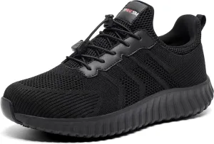 Men's Non-Slip Work Shoes | Water-Resistant Slip-On Walking Sneakers | Lightweight & Durable | Perfect for Food Service, Kitchen, and Chef Use