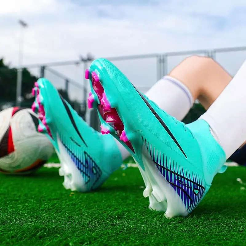 Men's Soccer Cleats Professional Football Boots High-Top Comfortable Breathable Outdoor Indoor Athletic Futsal Training Sneaker