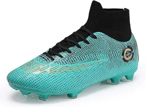 Men's Sports Outdoor Competition/Training Soccer Shoes Boys Football Student Spikes Sneakers