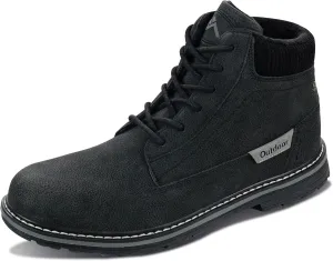 Men's Waterproof Mid-Top Chukka Boots for Work Everyday Wear Casual Outdoor