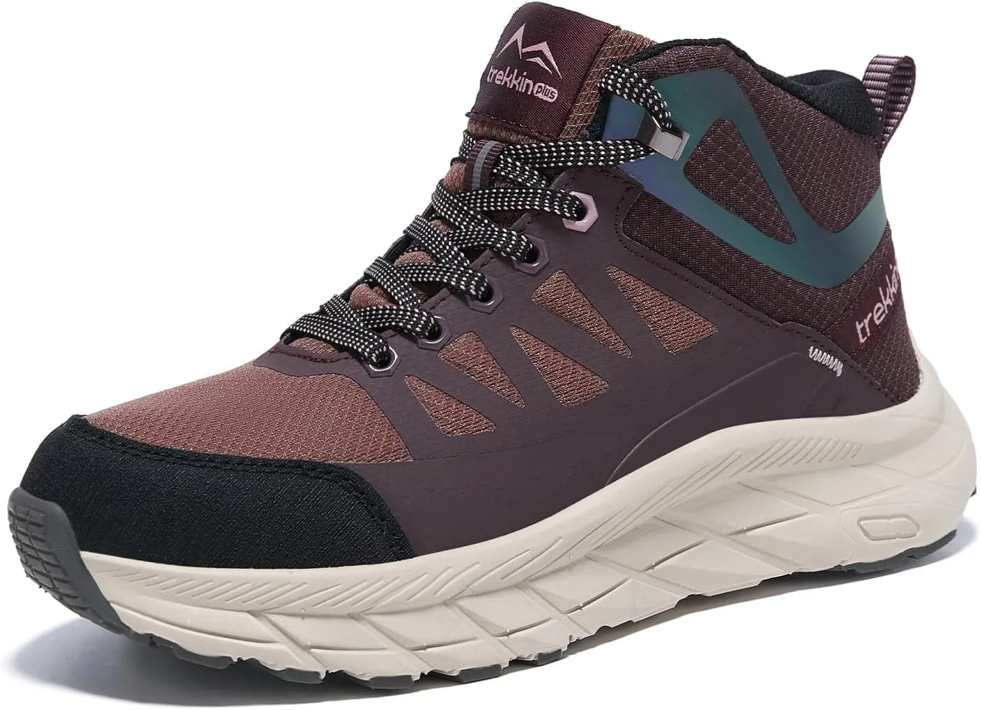 Men's Waterproof Shoes Hiking Trekking Trails Outdoor Lightweight Slip Resistant Cushion Sole Comfortable Work Shoes Walking Boot