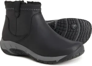 Merrell Women's Encore 4 Bluff Zip Polar Boots - Waterproof, Insulated, Wide Width, (Black) (9.5)