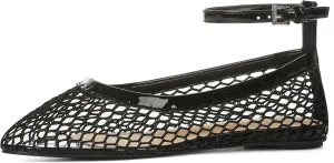 Mesh Ballet Flats for Women Round Toe Mesh Mary Jane Flats Breathable Mesh Ballerina Flats Casual Mesh Shoes Womens Office Comfortable Fishnet Flats