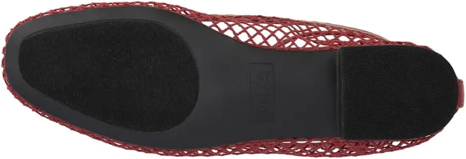 MIA Womens Roz Ankle Strap Ballet Flats Casual - Red