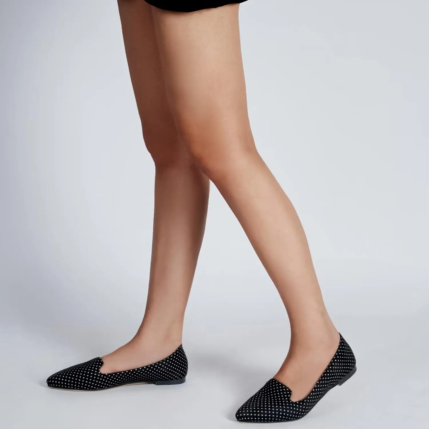 MUSSHOE Flats for Women Dressy Comfortable Ballerina Flats Pointed Toe Slip-on Casual Business Shoes Work Shoes for Women