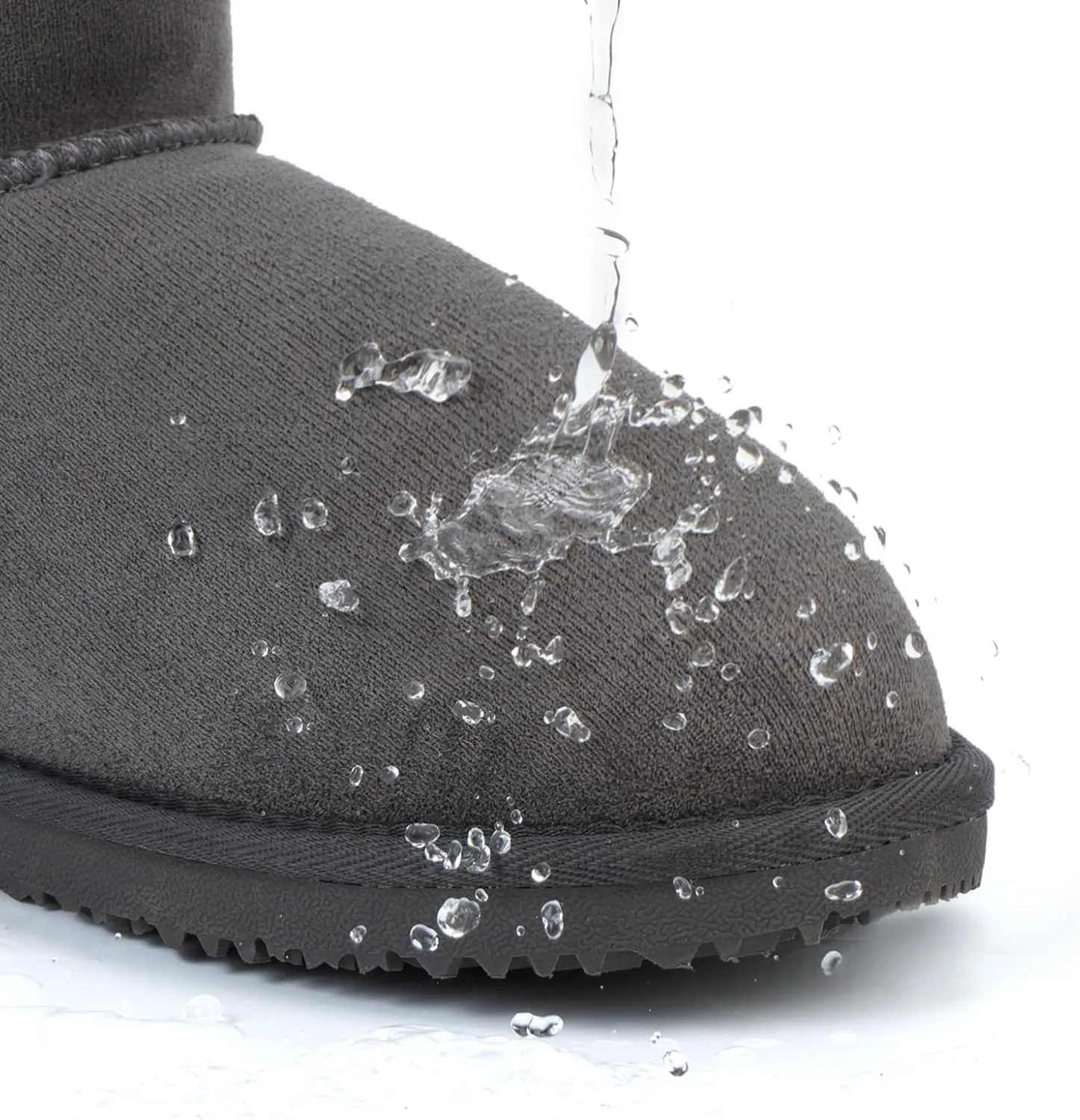 MUSSHOE Winter Mid-Calf Plush Fuzzy Boots for Women Snow Womens Ankle Furry Slip On Boots Suede Platform Boot Fall Fur Cozy Shoes