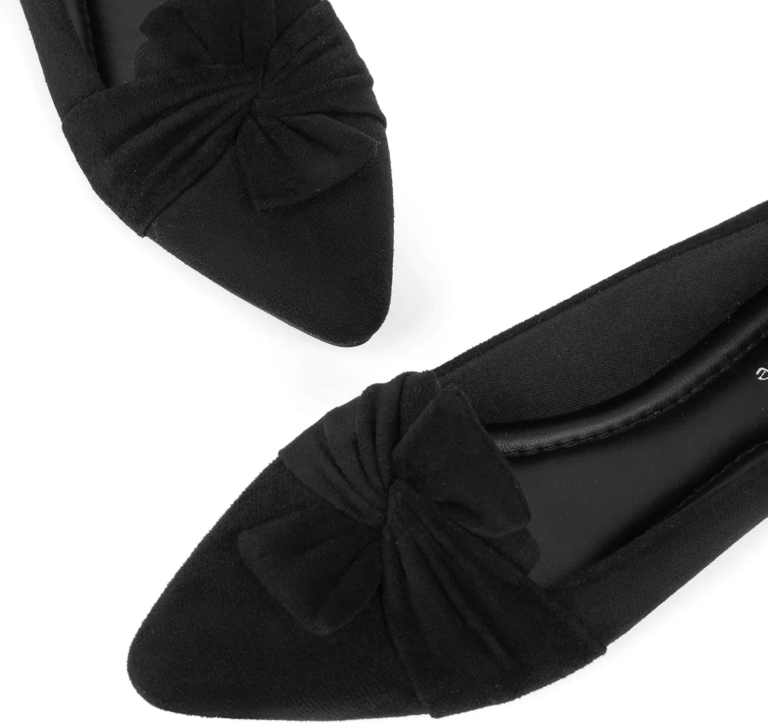 MUSSHOE Women's Flats Dressy Pointed Toe Comfortable Bowknot Ballet Flats Shoes