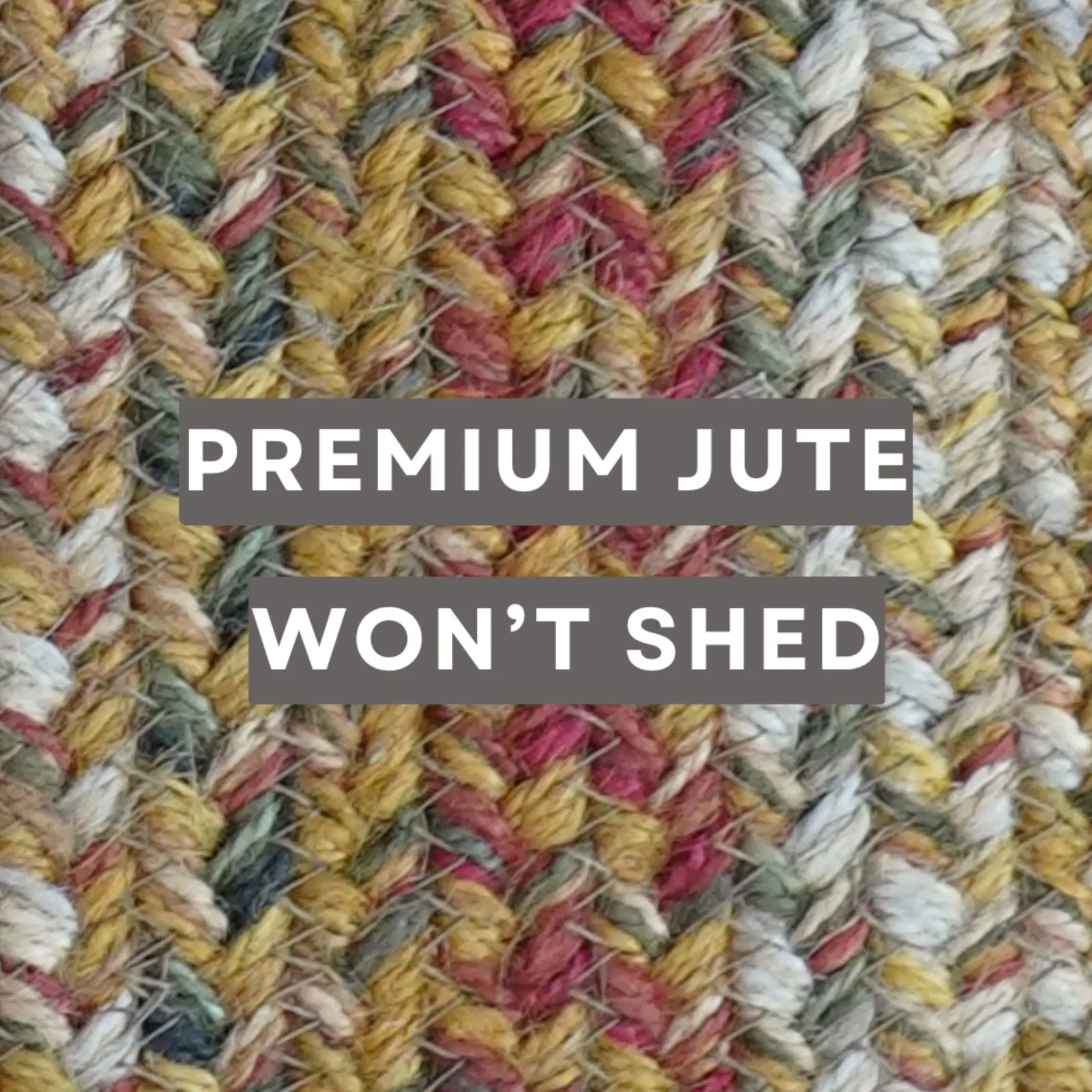 Mustard Seed Red - Green Jute Braided Rectangular Rugs