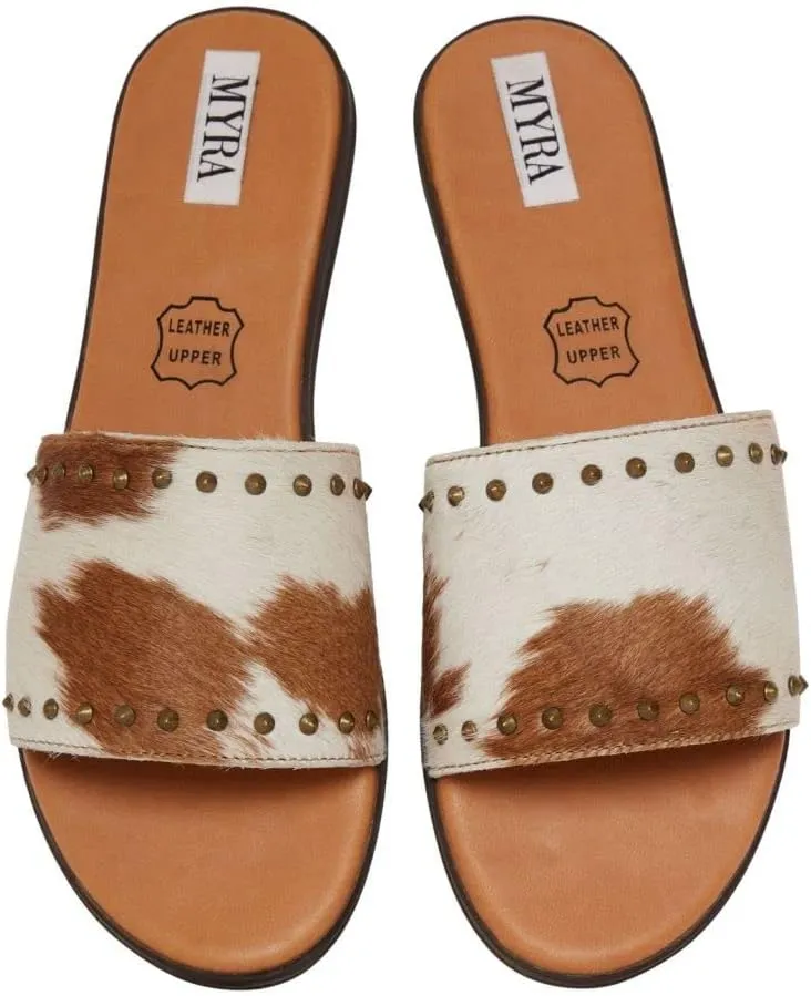 Myra Bag Sustainable Flats Fur Leather Shoes S-4111