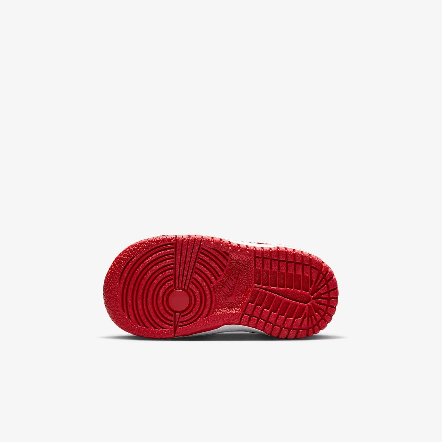 Nike Dunk Low Baby/Toddler Shoes (FB9107-119, White/White/University Red)
