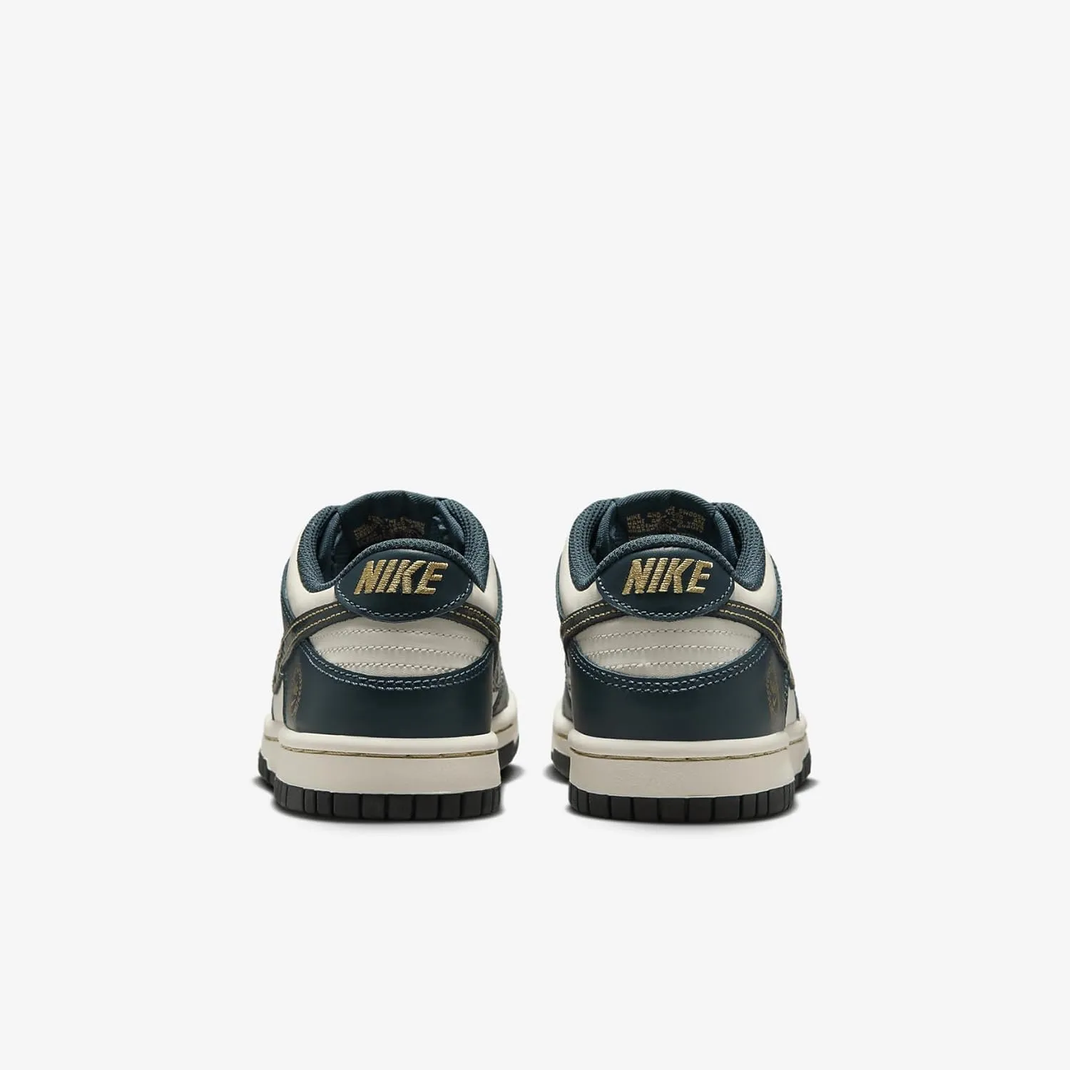 Nike Dunk Low Big Kids' Shoes (FB9109-301, Deep Jungle/Pale Ivory/Vintage Green)