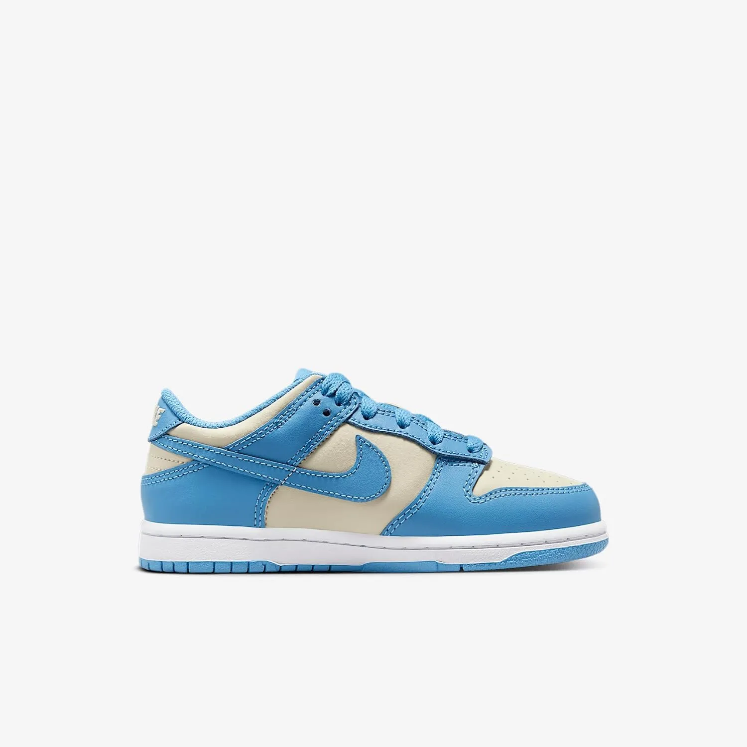 Nike Dunk Low Little Kids' Shoes (FB9108-400, Blue Beyond/Beach/White/Blue Beyond)