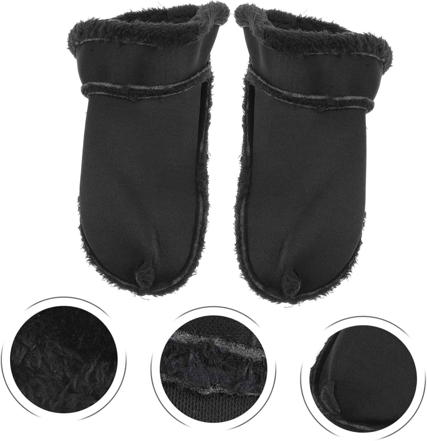 NOLITOY 4 Pairs Boots Slipper Shoe Pads Warm Replacement Insole Boot Insoles Clogs Replacement Liners Furry Clogs Shoes Inserts Winter Clogs Shoes Liner Shoes Insoles Lining Plush Sock