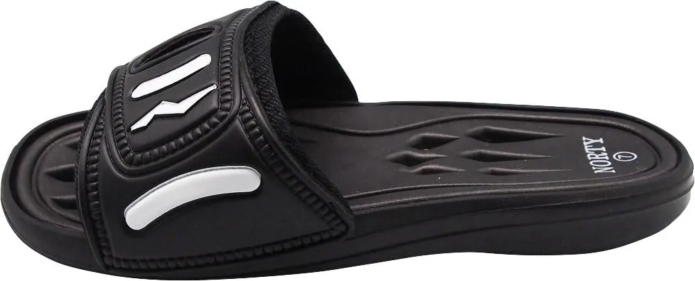 NORTY Slides for Men - Quick Drying Men's Slides Beach and Pool Sandals Men - Casual Shower Shoes Men