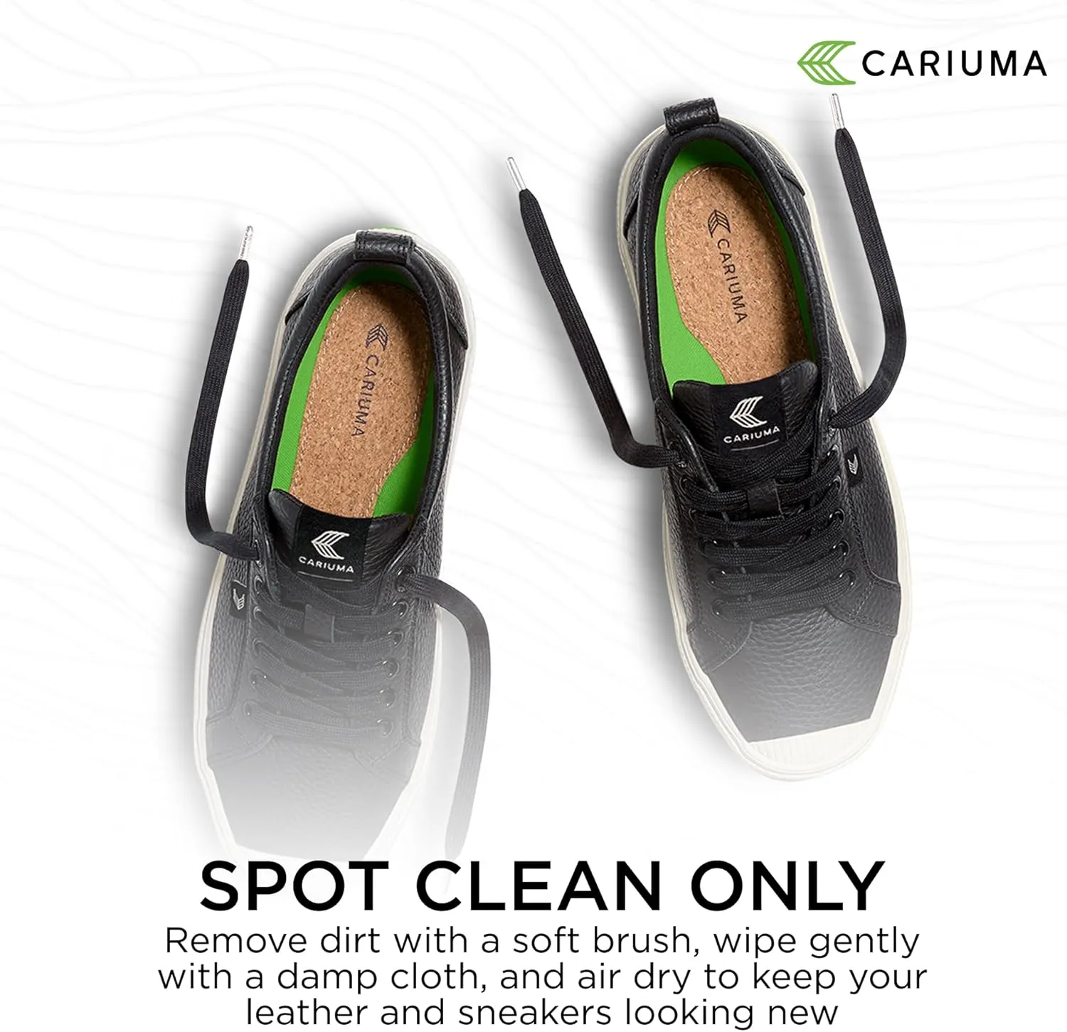 OCA Low Premium Leather Sneakers, Comfortable Shoes for Women, Lightweight & Sustainable, Versatile Casual Footwear with 100% Vegan Insoles, Rubber